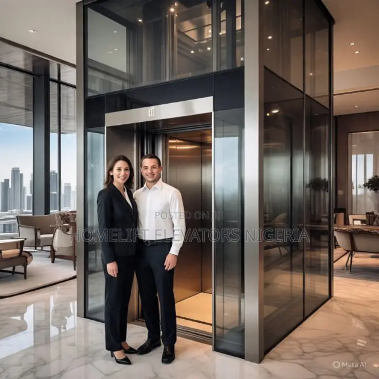 Person Machine Room Less Traction Elevator Home Elevator