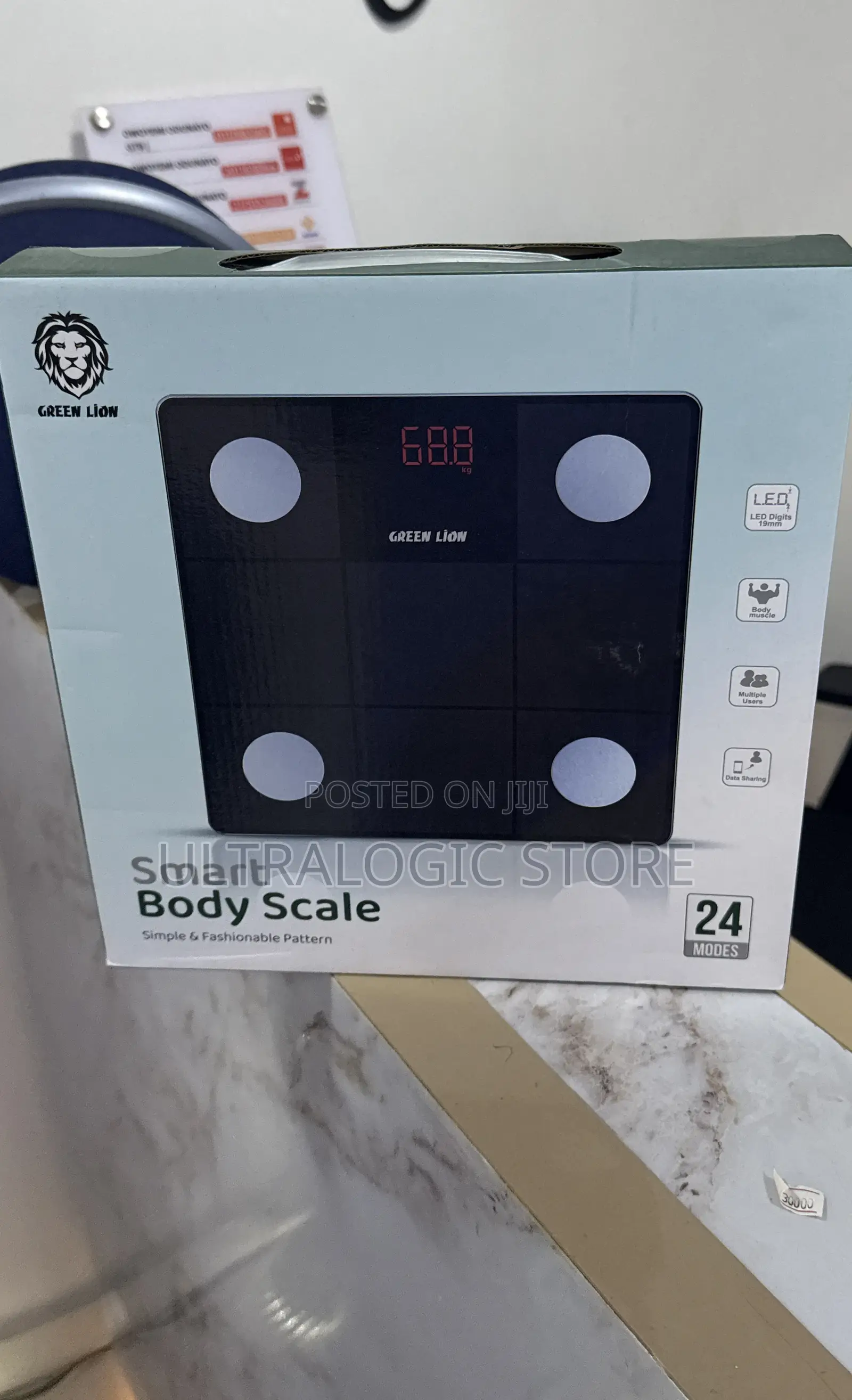 New Green Lion Smart Body Scale Simple Fashionable Pattern