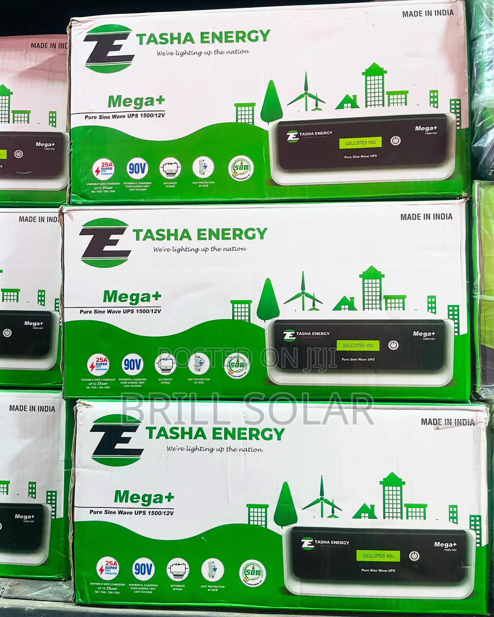 1.5kva-12v Tasha Energy Pure Sine Wave Inverter (Mega Plus)