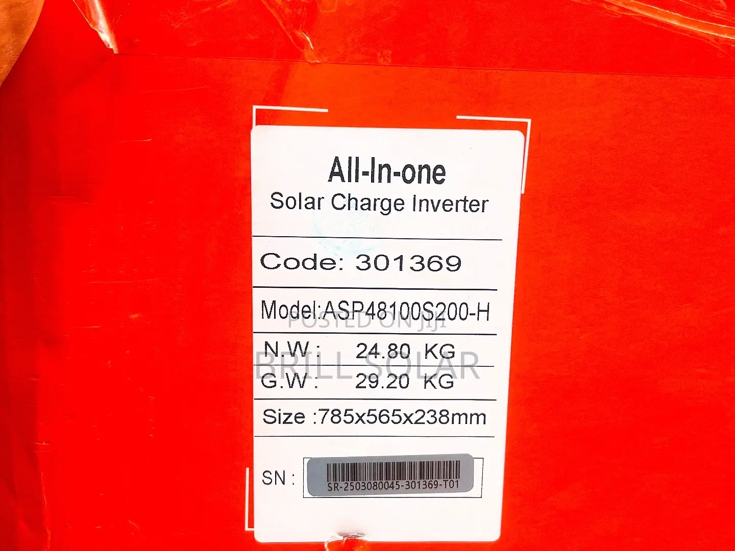 10kw-48v Srne Hybrid Inverter (Asp48100s200-H)