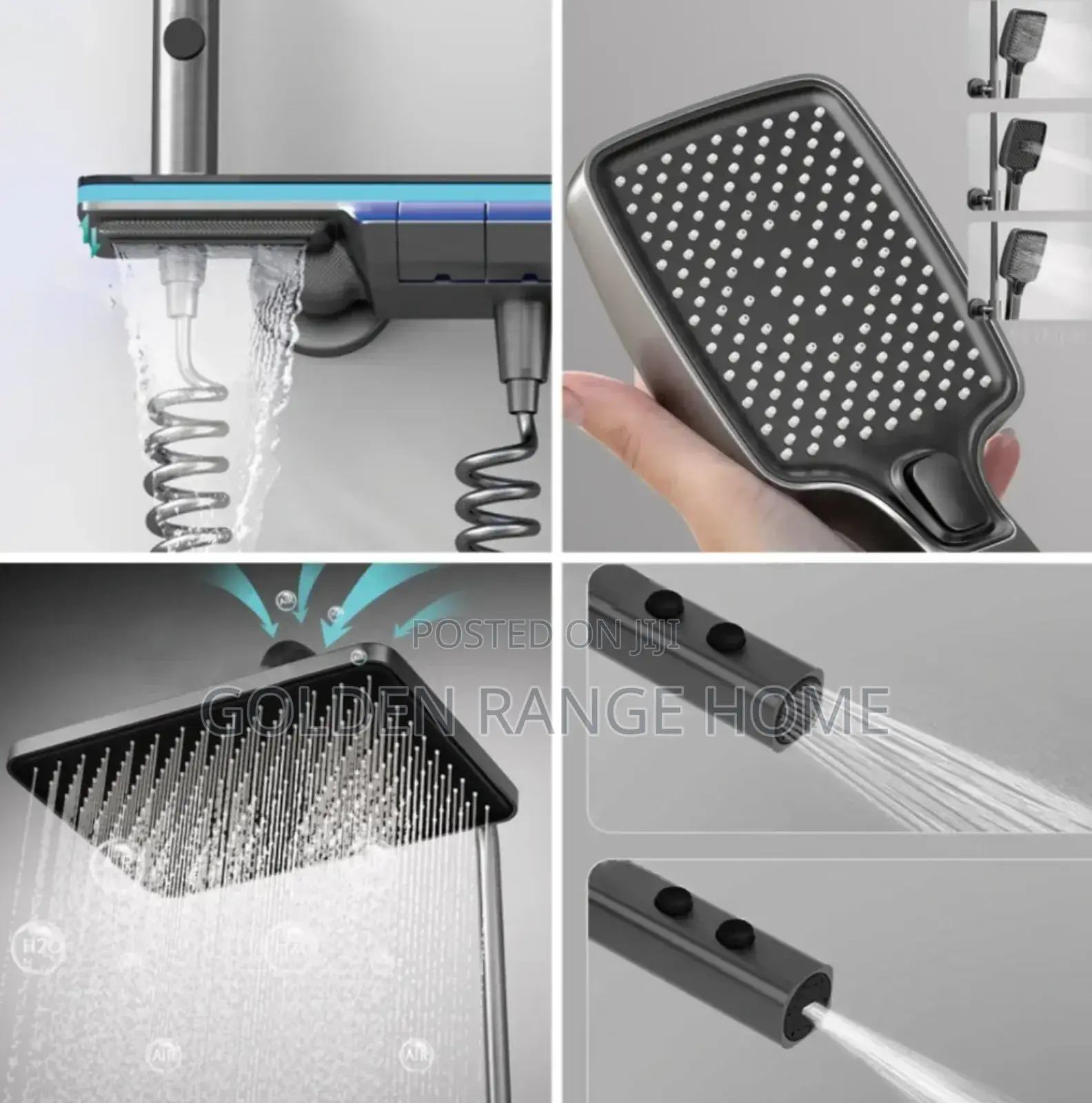 Intelligent Led Digital Display Shower Mixer Set