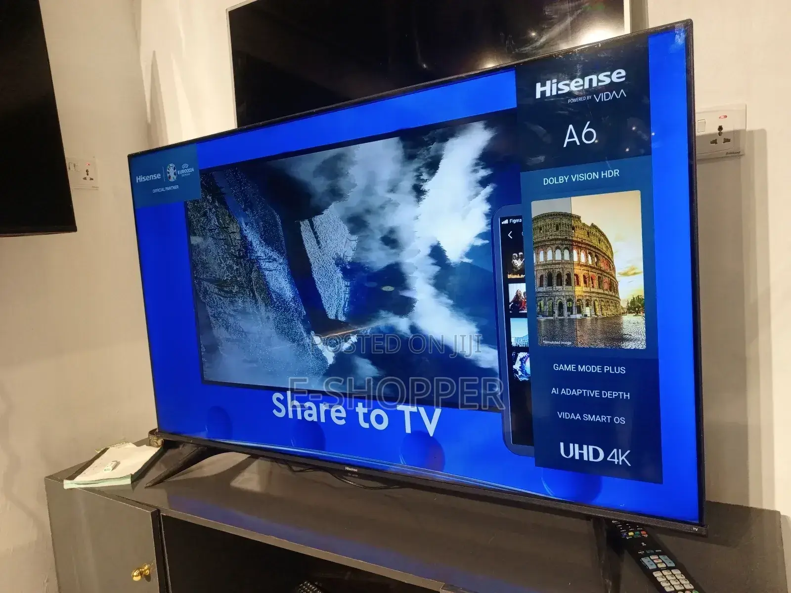 Hisense 55 Inches A6 Smart Uhd TV – Hdr, Wifi, Clean Uk Used