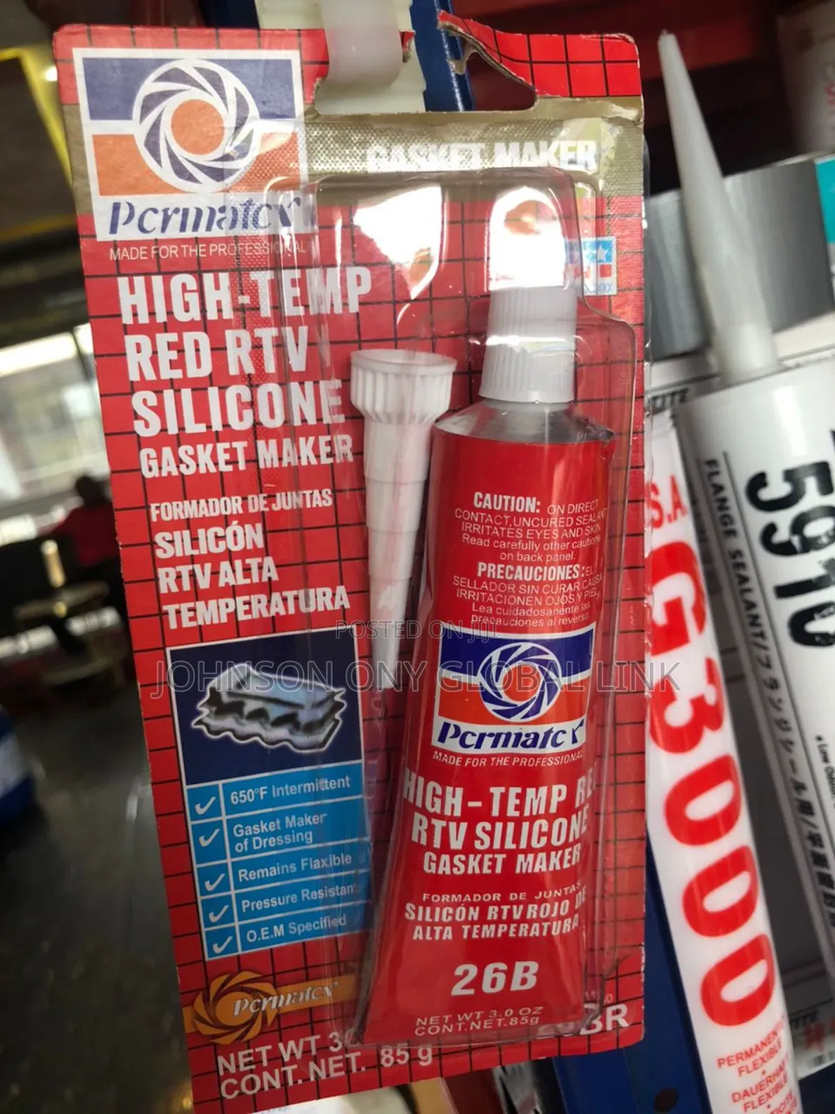 High-Temp Red RTV Silicone Gasket Marker