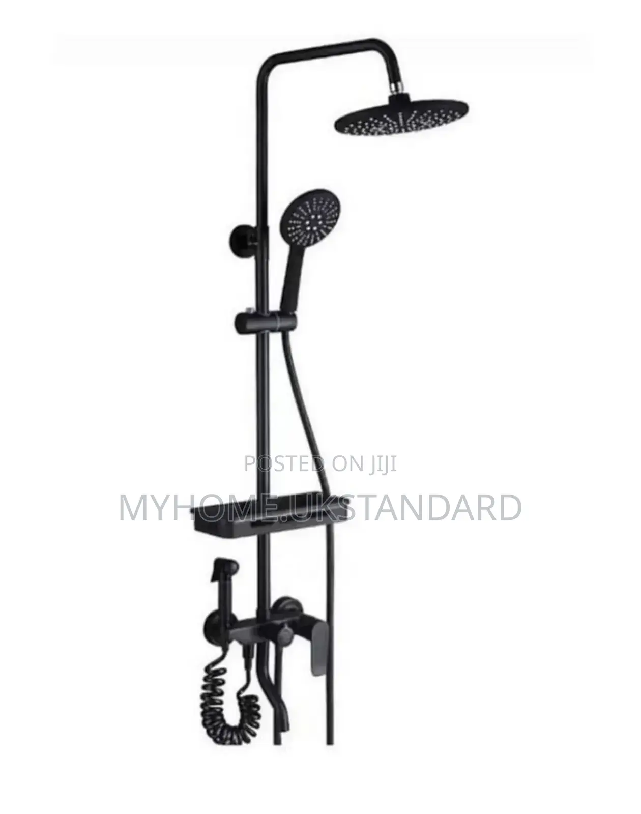 Quality Surface Standing Shower Matte Black