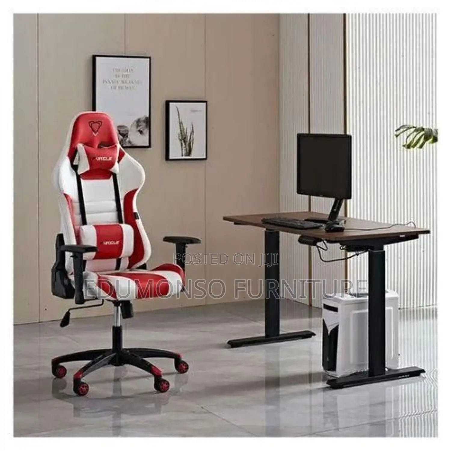 Home Office Gaming Chair Electric Adjustable Table 1.2m