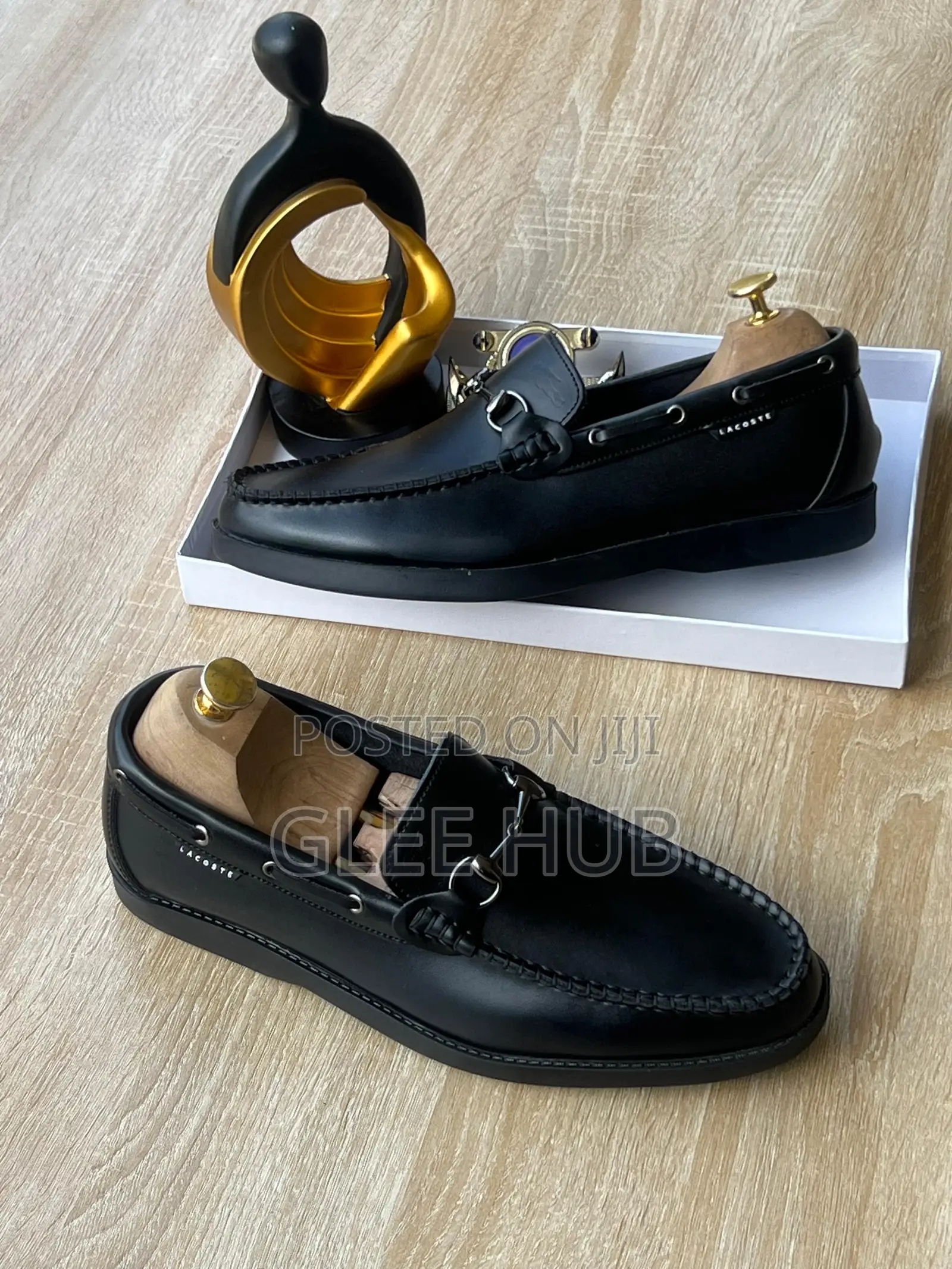 Lacoste Premium Leather Flat Loafers