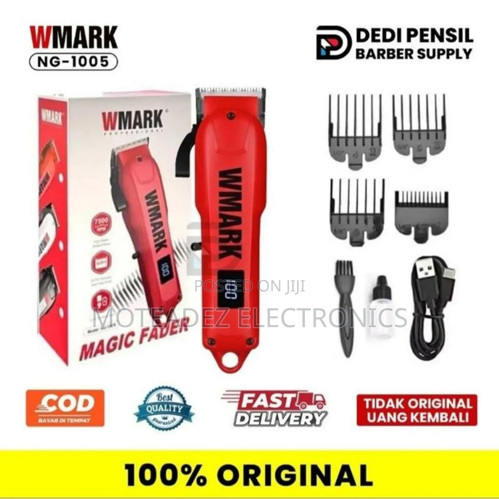 Wmark Magic Fader Rechargeable Cordless Professional Clipper