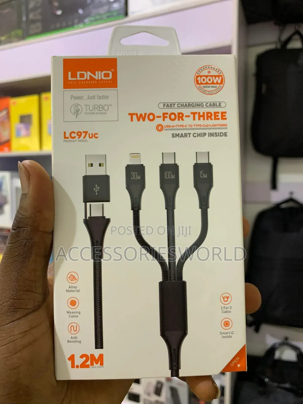 Ldnio Lc97uc 3-in-1 Fast Charging Cable