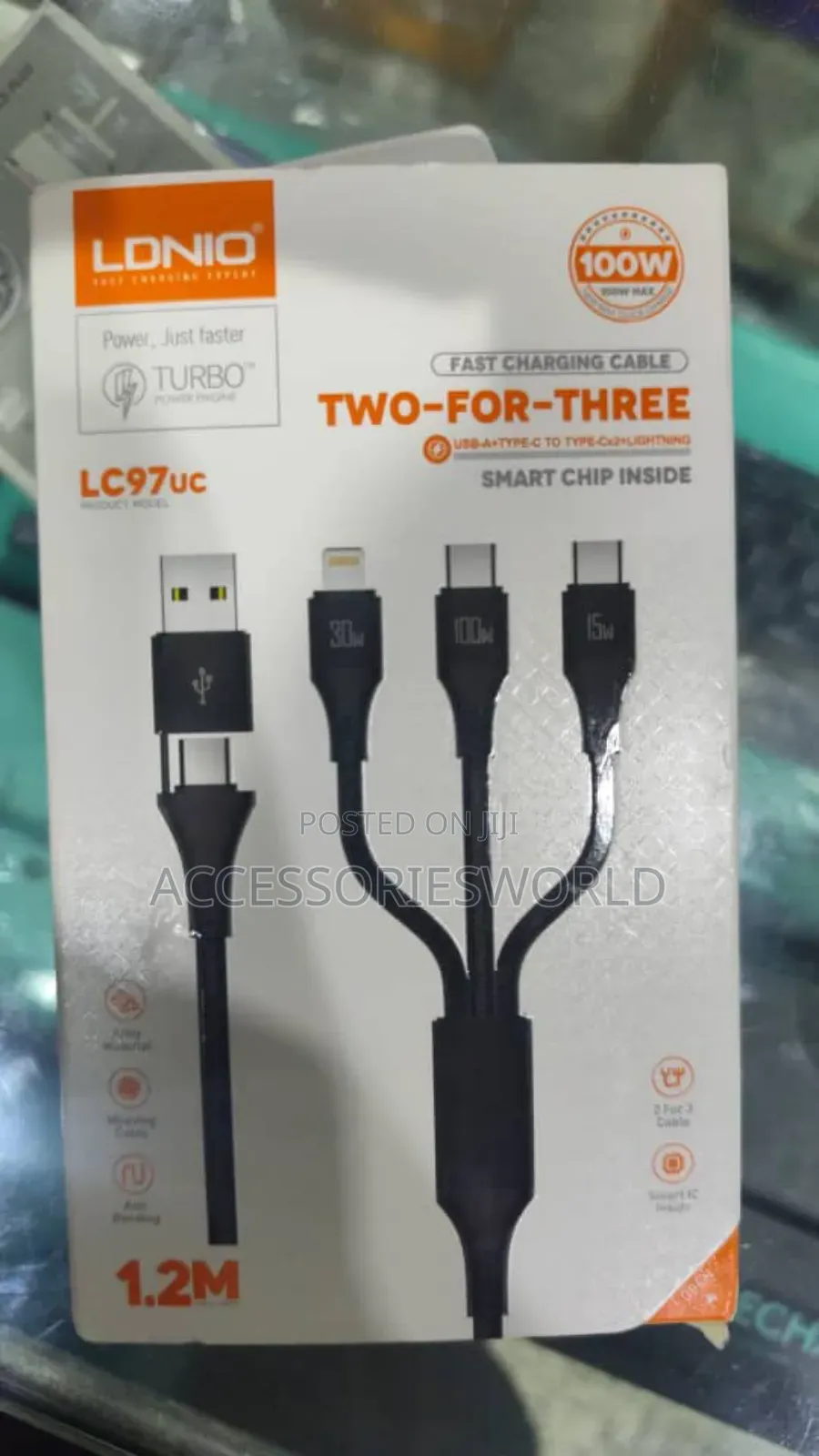 Ldnio Lc97uc 3-in-1 Fast Charging Cable