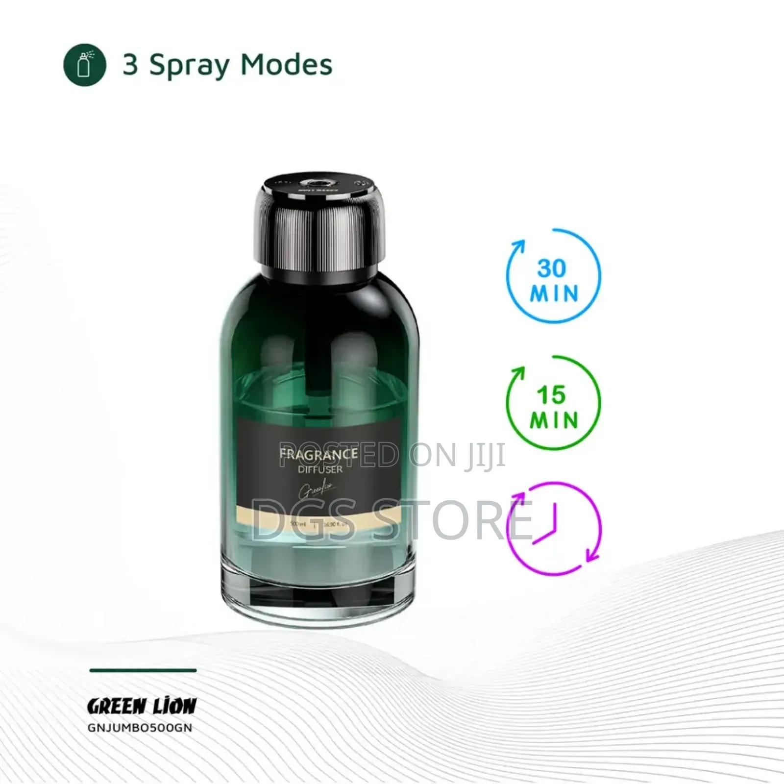 Green Lion Jumbo Fragrance Diffuser 500ml Capacity