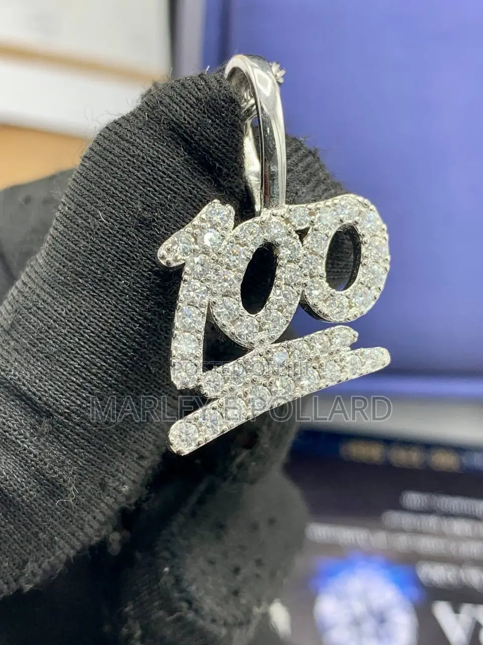Moissanite Sterling Silver Necklace Chain