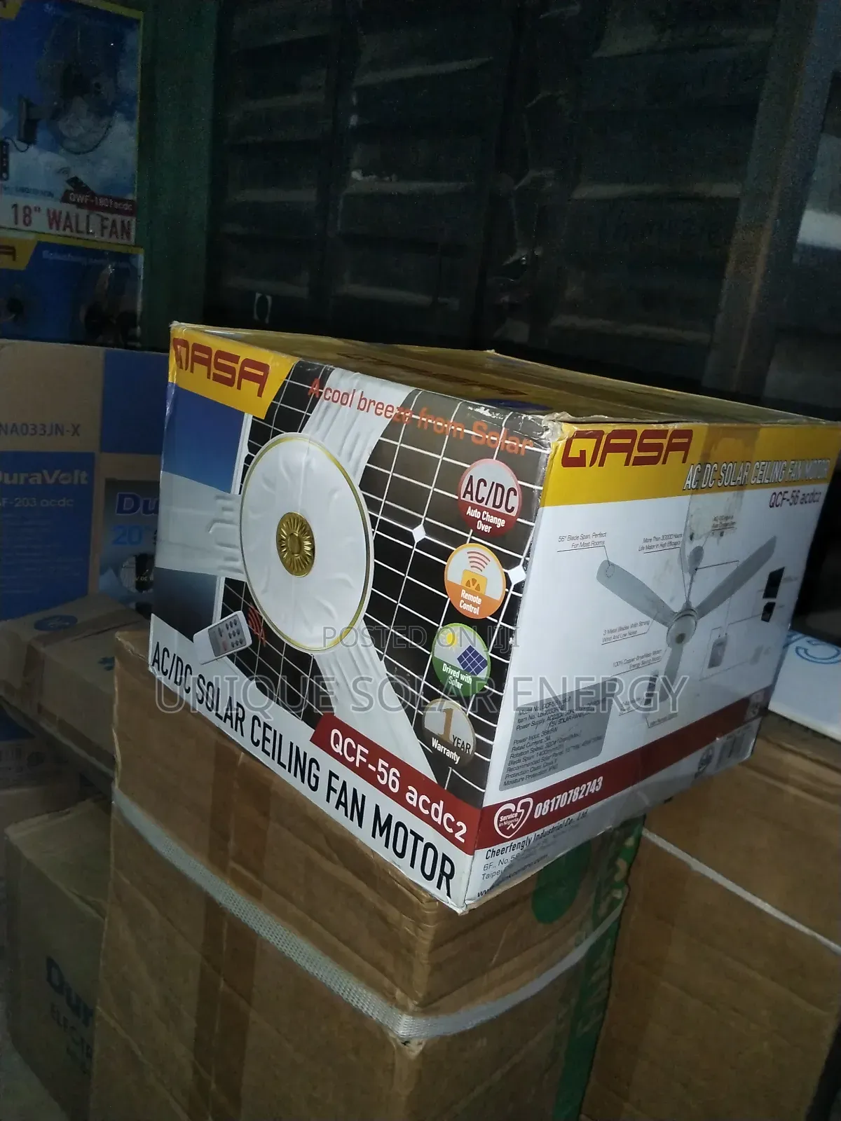 Qasa Ac Dc Ceiling Fan Long Blade