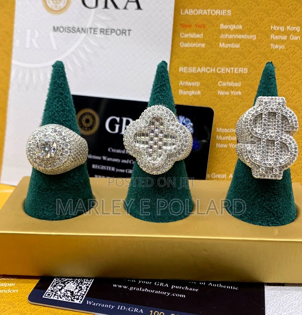 Moissanite Big Bulky Rings Sterling Silver Rings