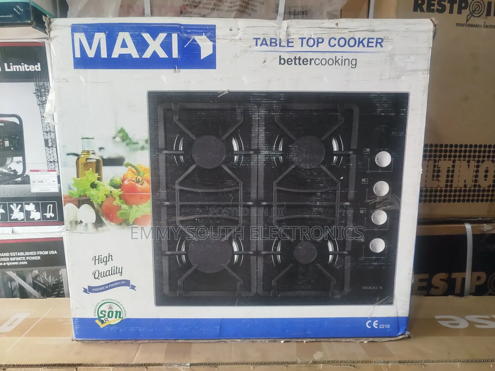 Maxi 4 Burner Table Top Gas Cooker