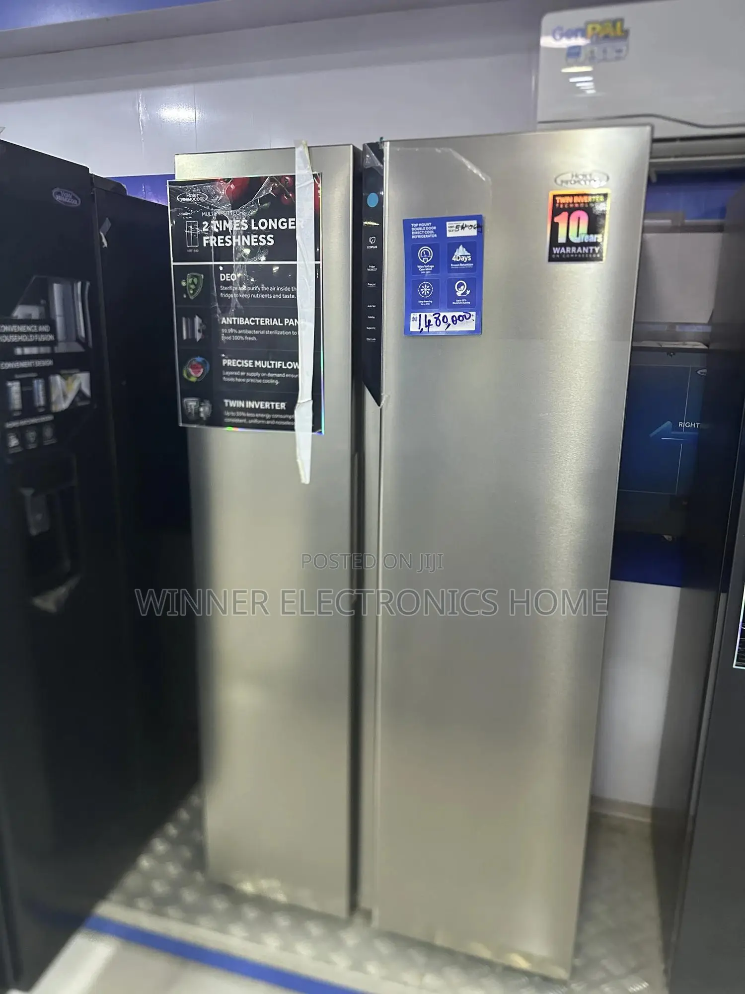 Haier Thermocool 540 Liters Side by Side Inverter Fridge