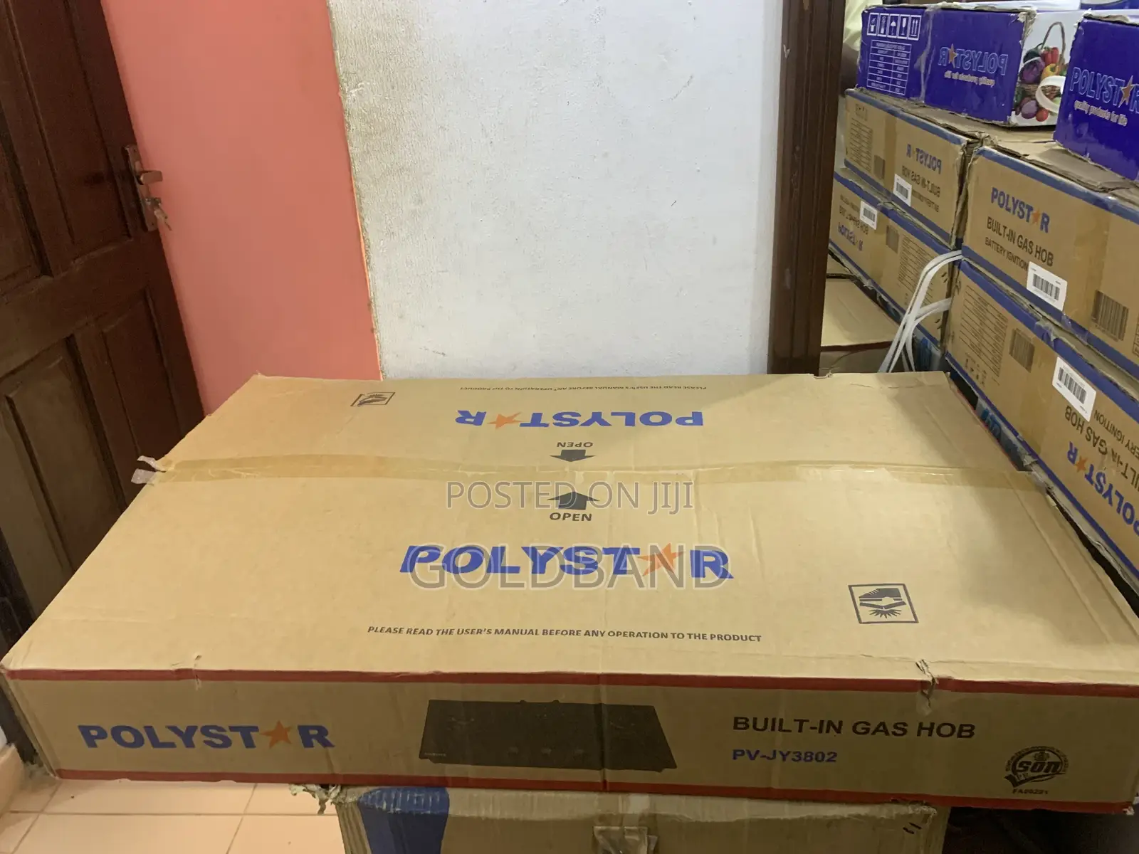 Polystar Gas Hob– 3 High-Efficiency Burners– Model Pv-Jy3802