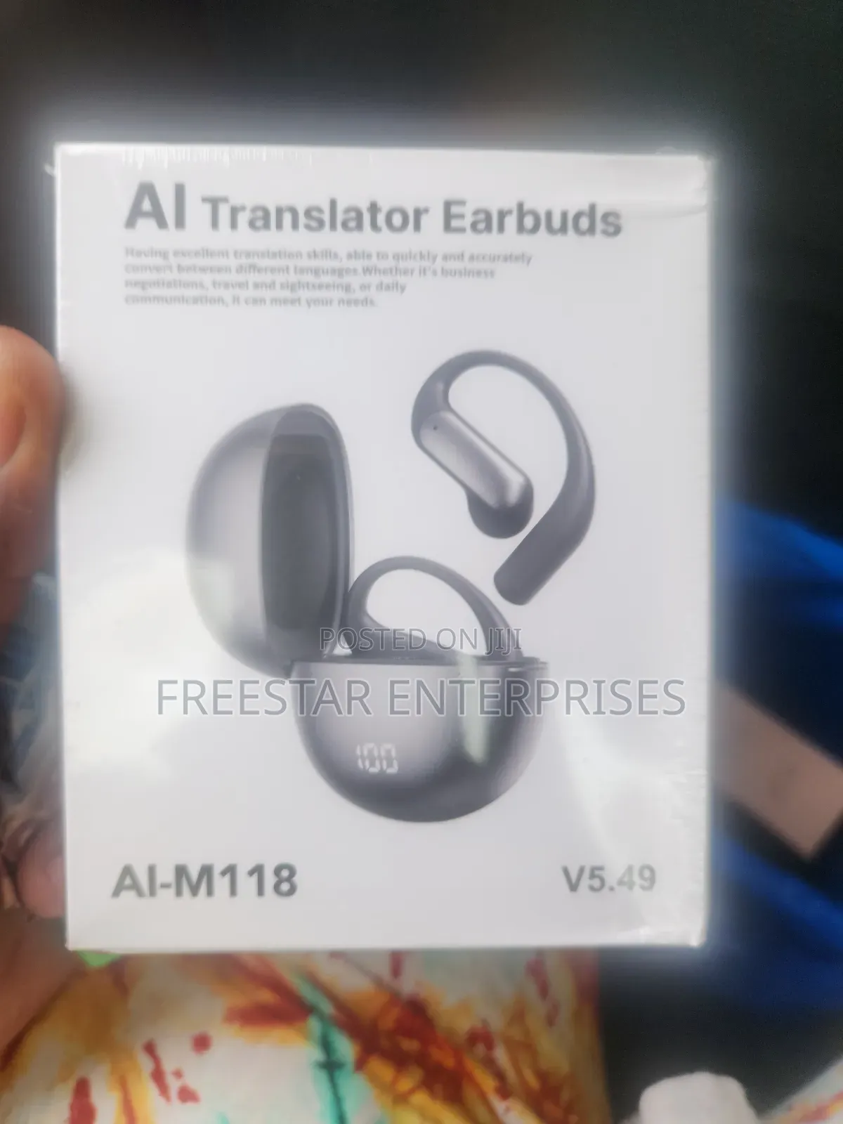 M118 Ai Language Translator Bluetooth Earbuds. Sports Earbud