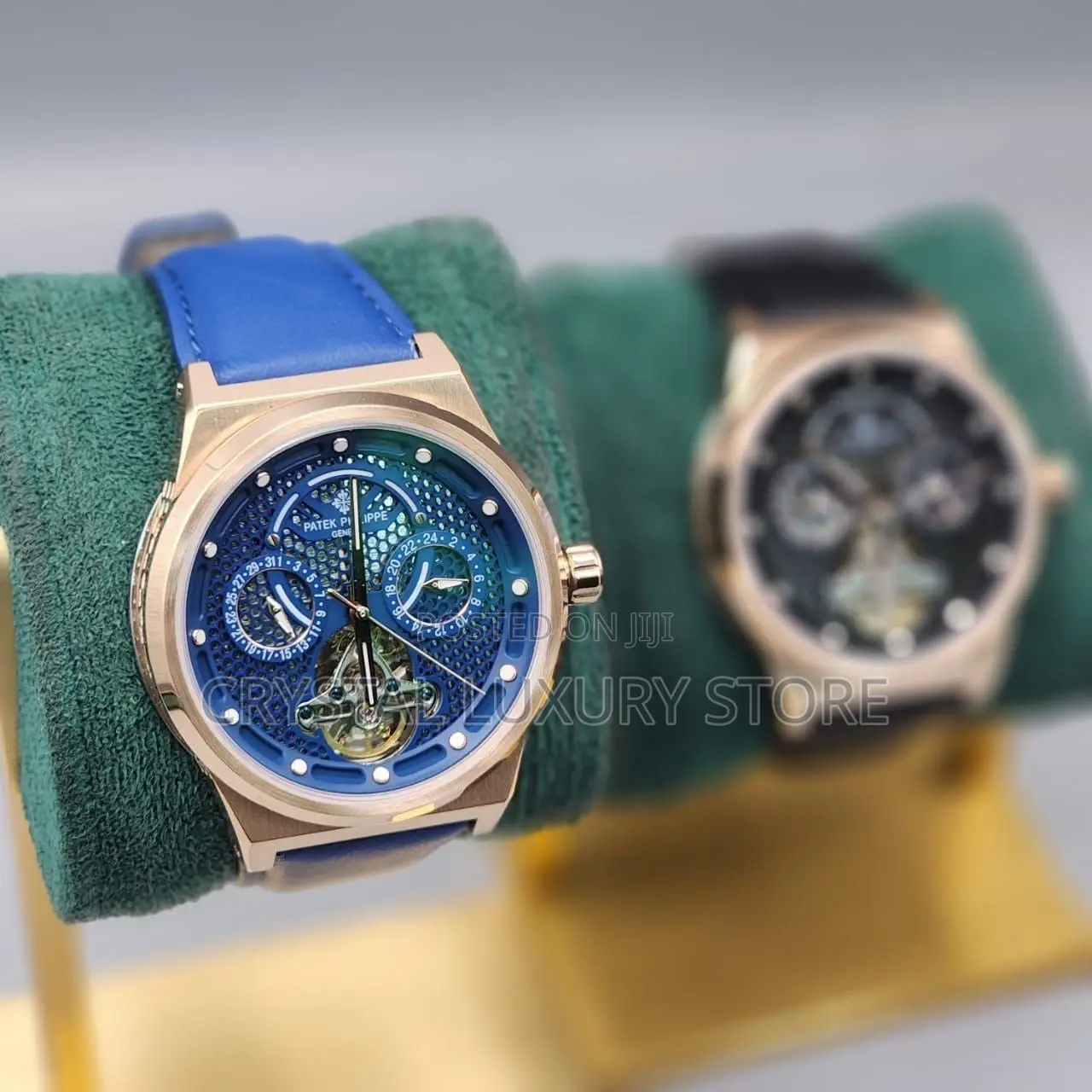 Patek Philippe Quality Luxury Men Jeans Strap Wristwatch