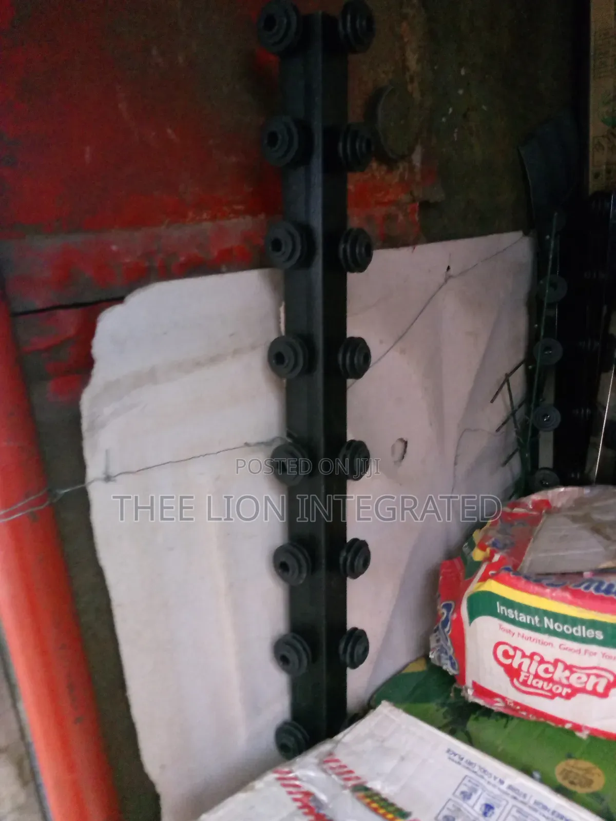 Double Pole Lightning Protector for an Electric Fence