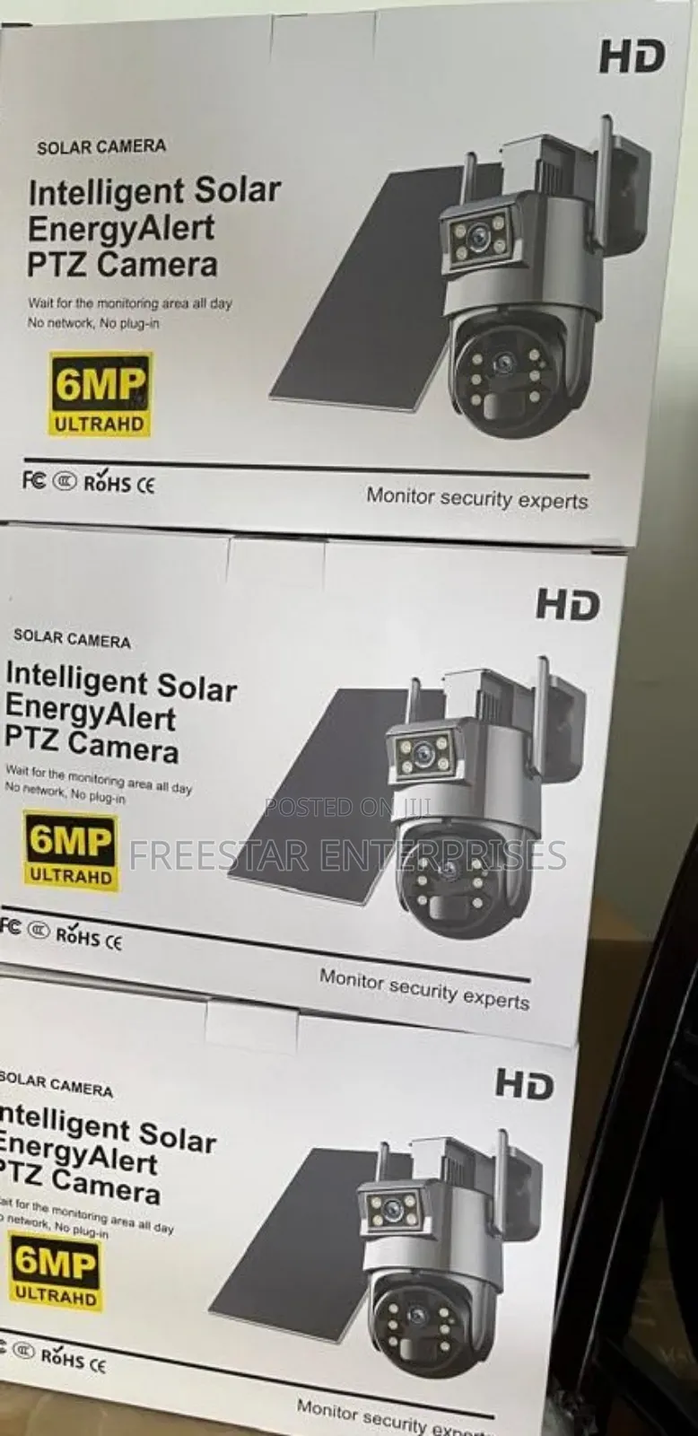 Ubox Dual Lens Solar CCTV Camera. Solar Cctv.