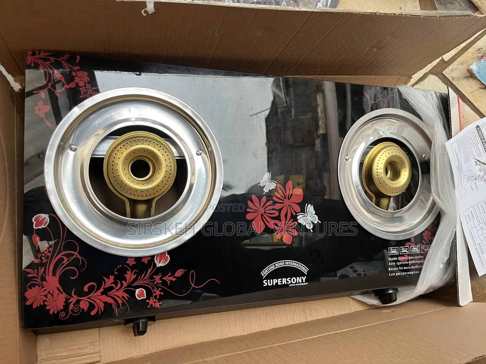2 Face Table Gas Stove Burner