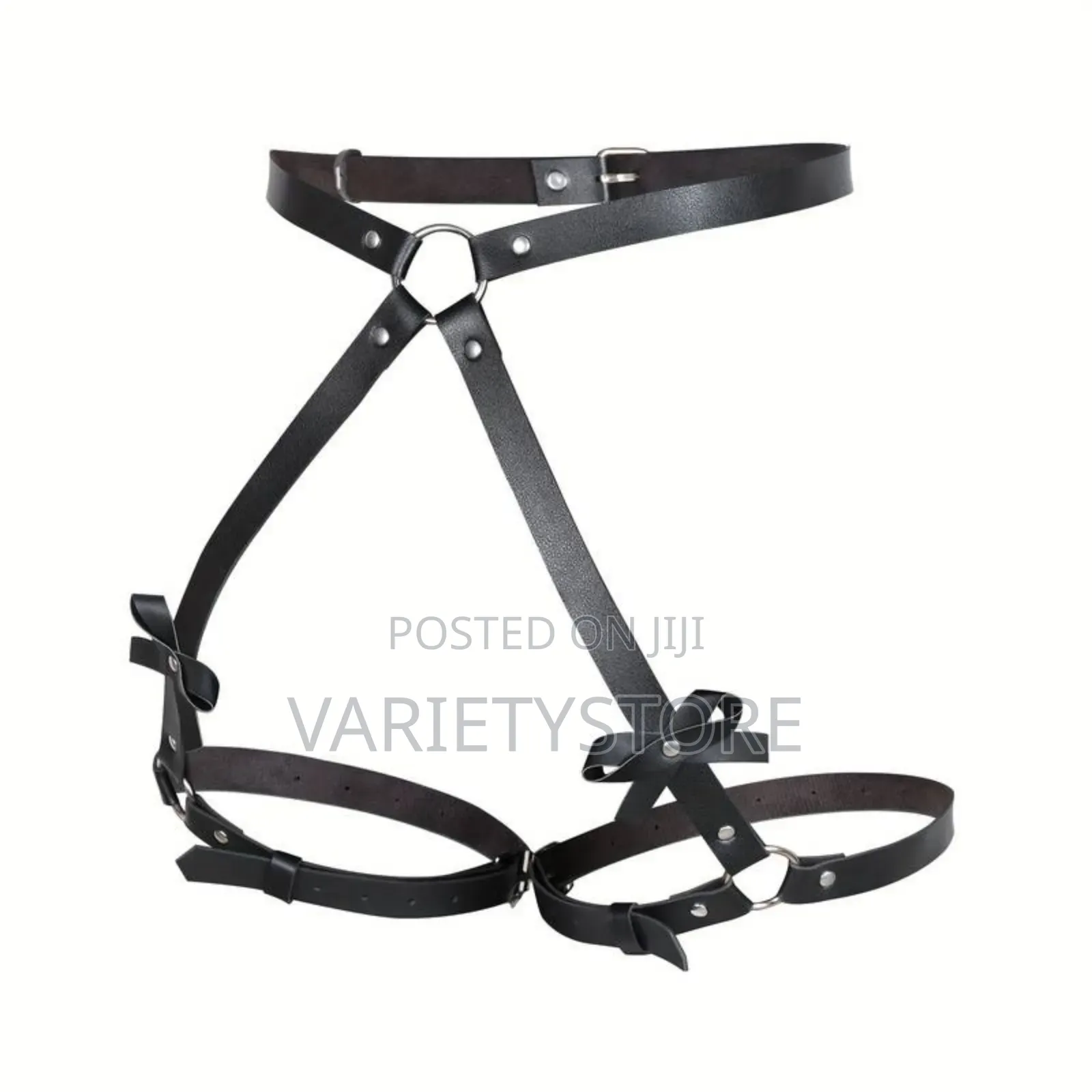 Bondage Leather Pu Belt Flirty Short With Bracelet