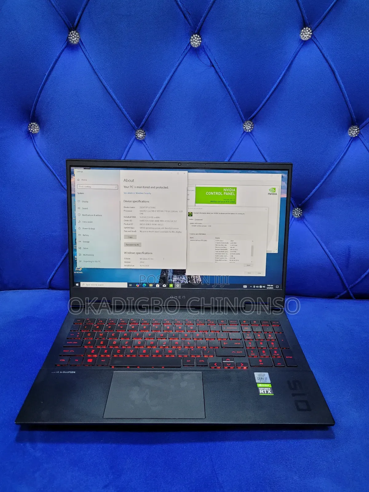 Laptop HP Omen 15 16GB Intel Core I7 SSD 512GB