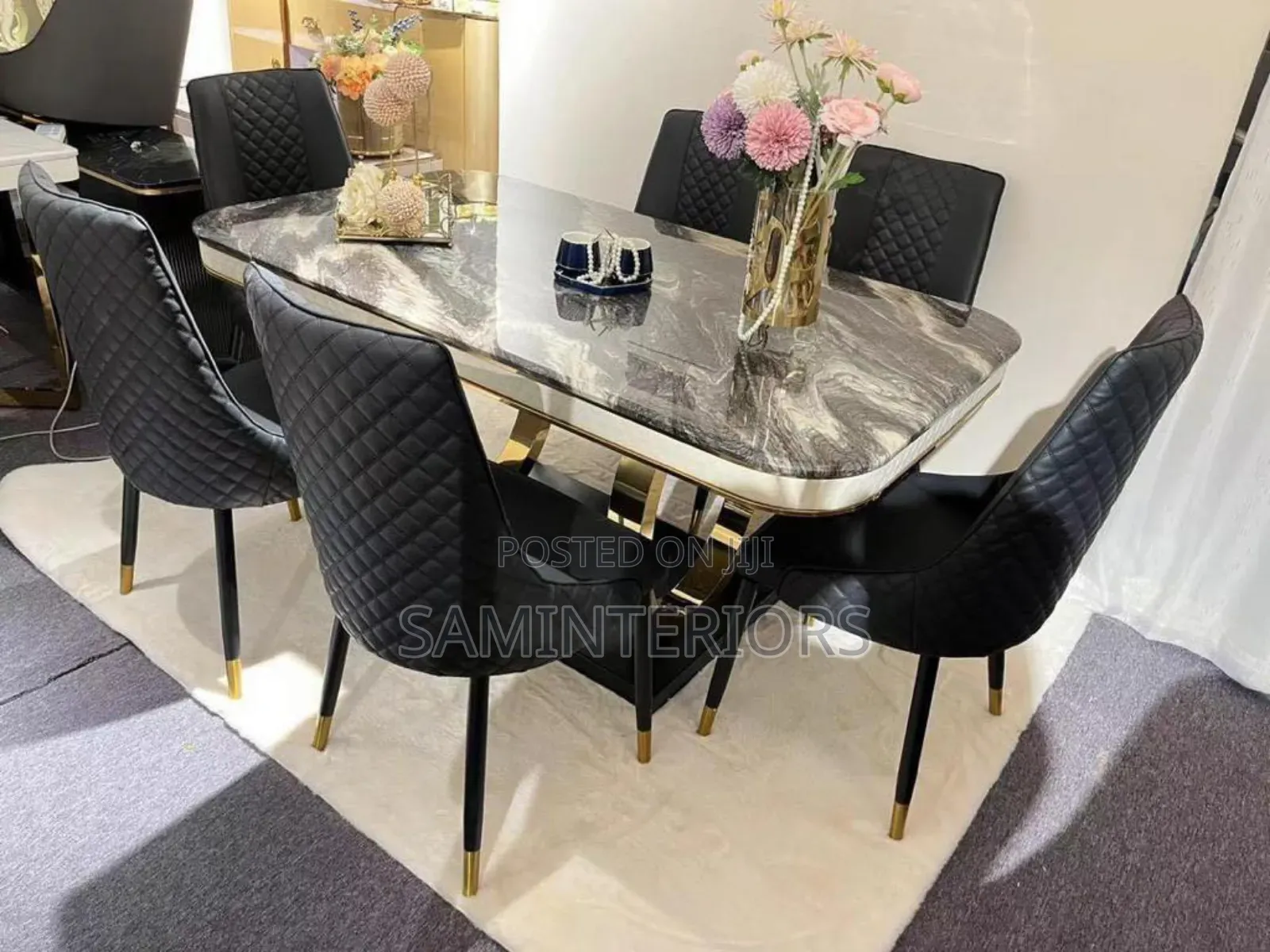 New Imported Dining Set With 6 Chairs