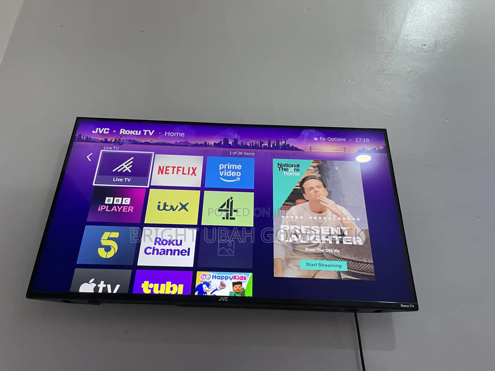 JVC 40 Inches Frameless Tv Altra Smart Tv With Free Netf