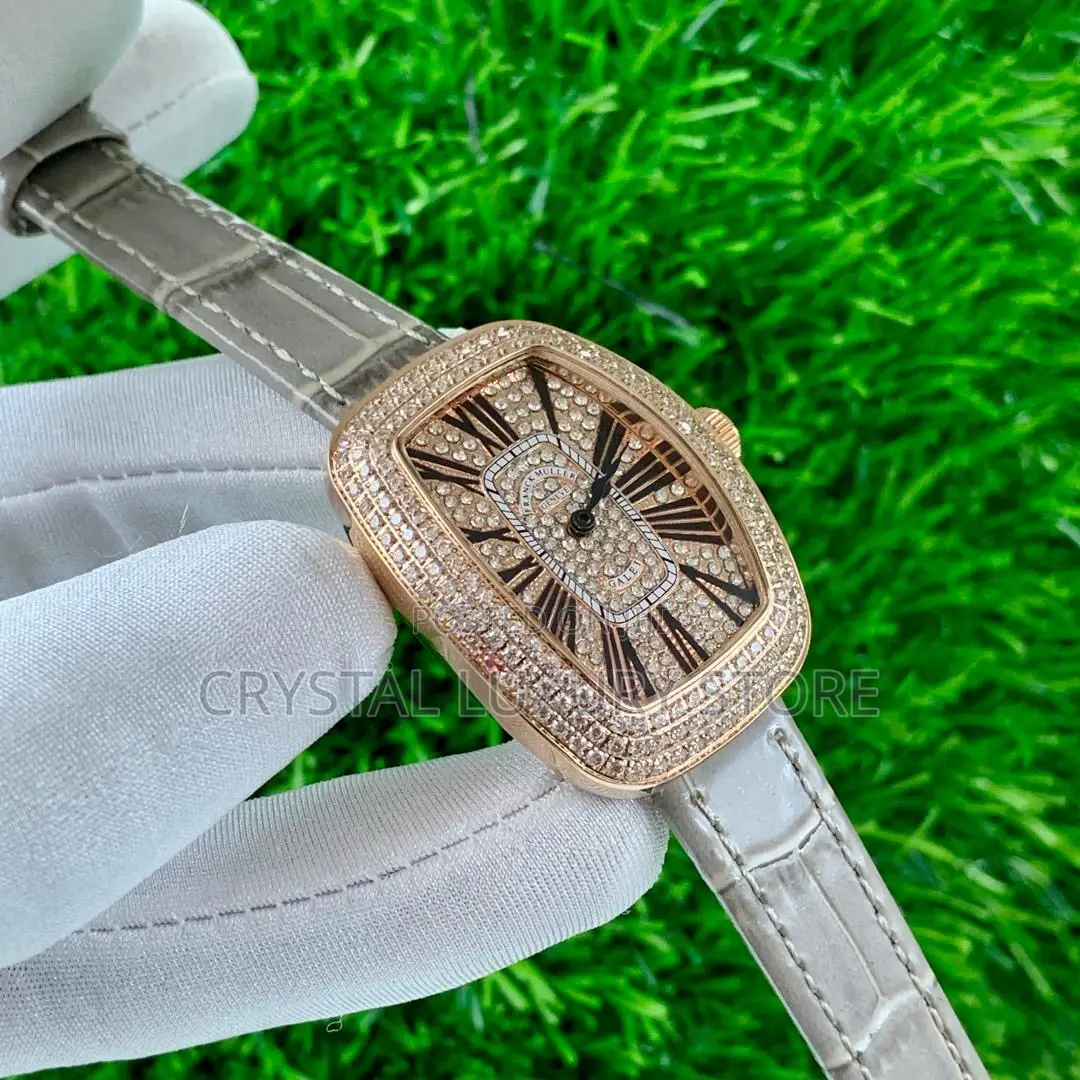 Franck Muller Quality Men Genuine Leather Wristwatch