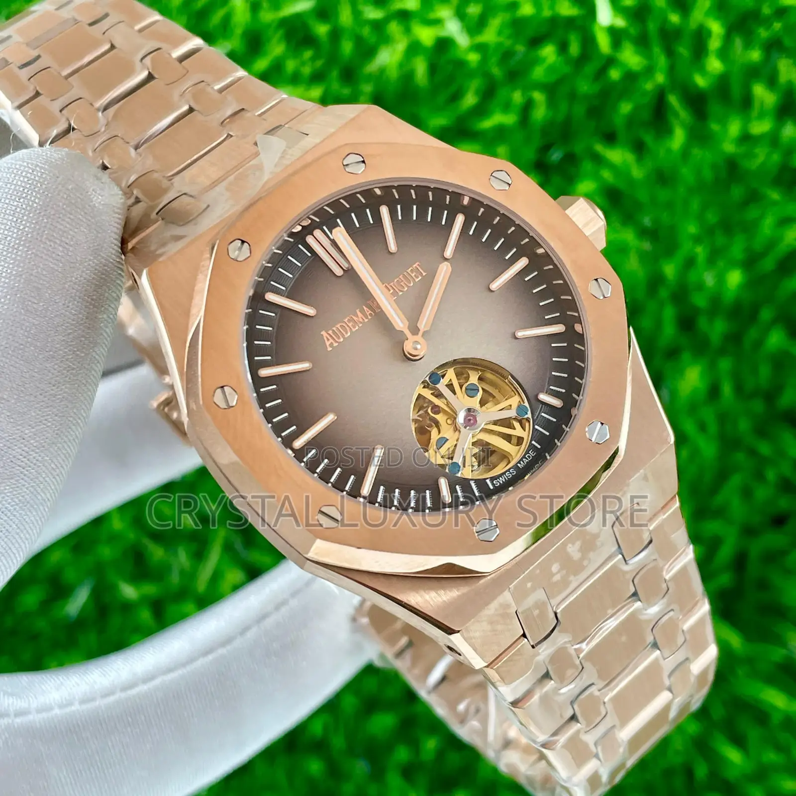 Audemars Piguet Quality Luxury Men Chain Strap Wristwatch