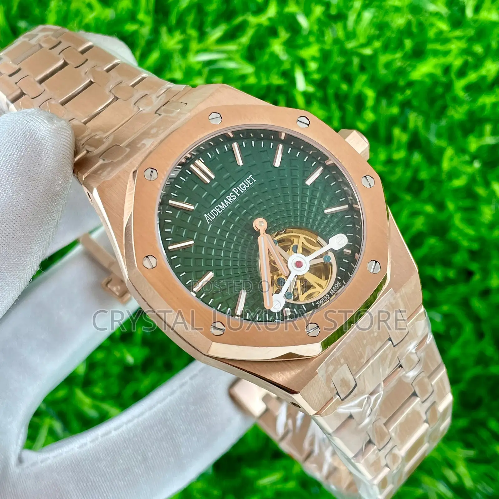 Audemars Piguet Quality Luxury Men Chain Strap Wristwatch