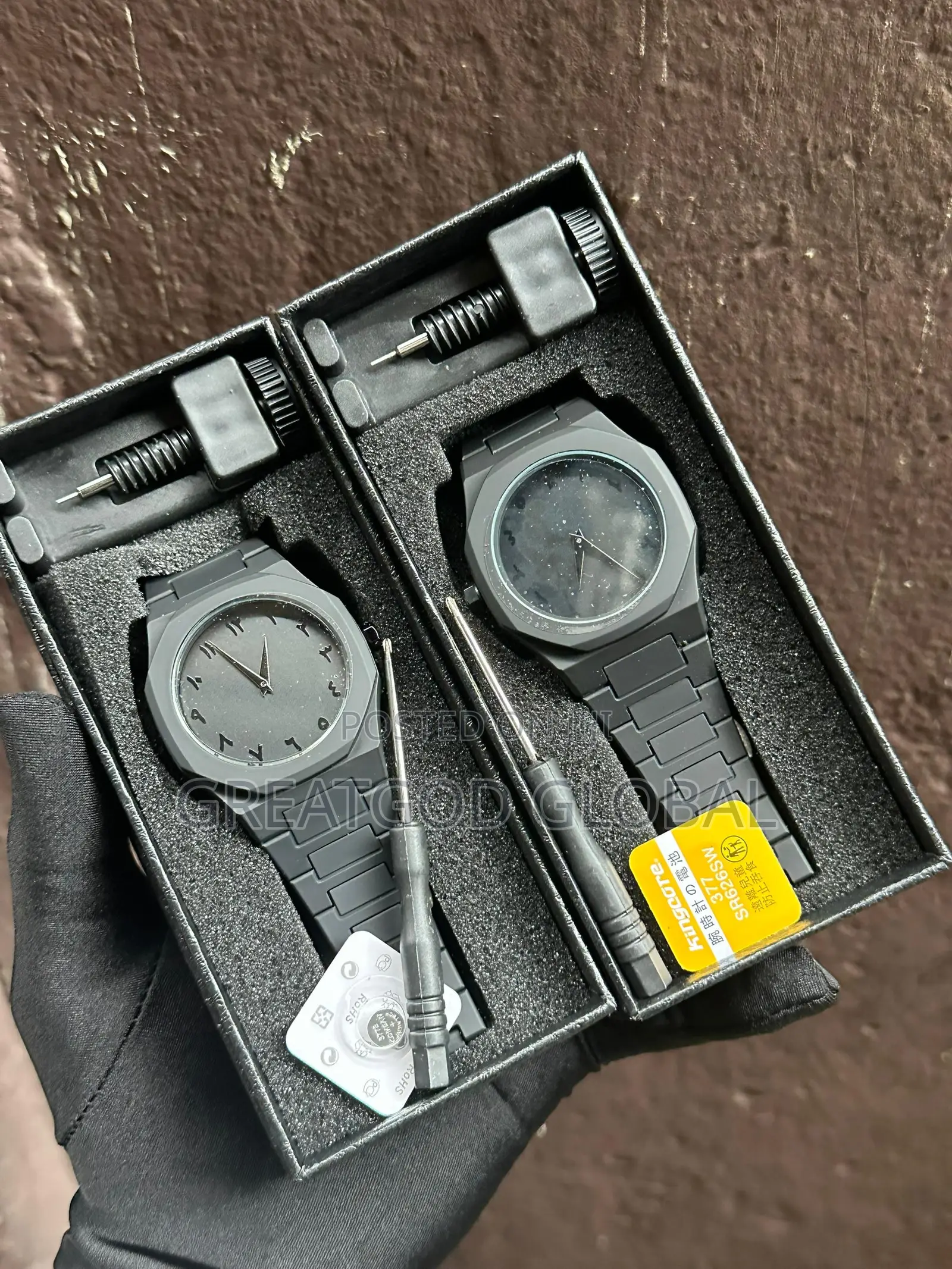 Valenzo Wrist Watch Patek Design Available Black