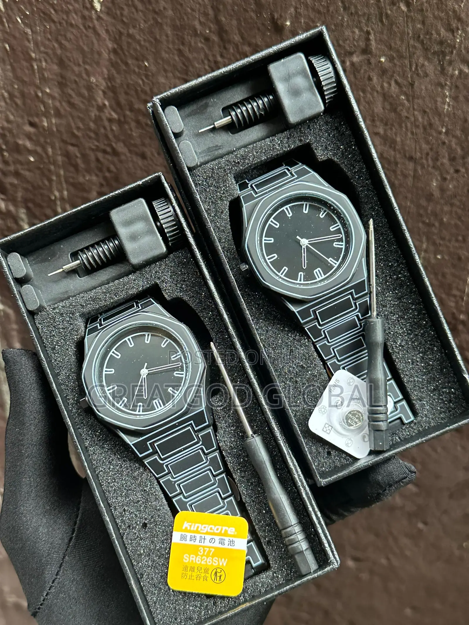 Valenzo Wrist Watch Patek Design Available Black