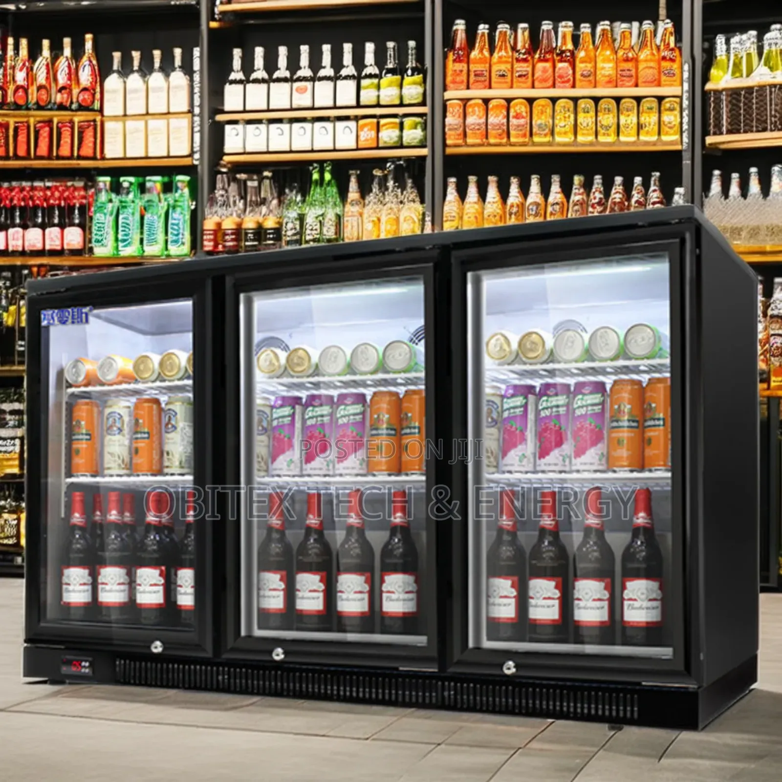 220v 3-door Underbar Chiller – Commercial Beverage Cooler