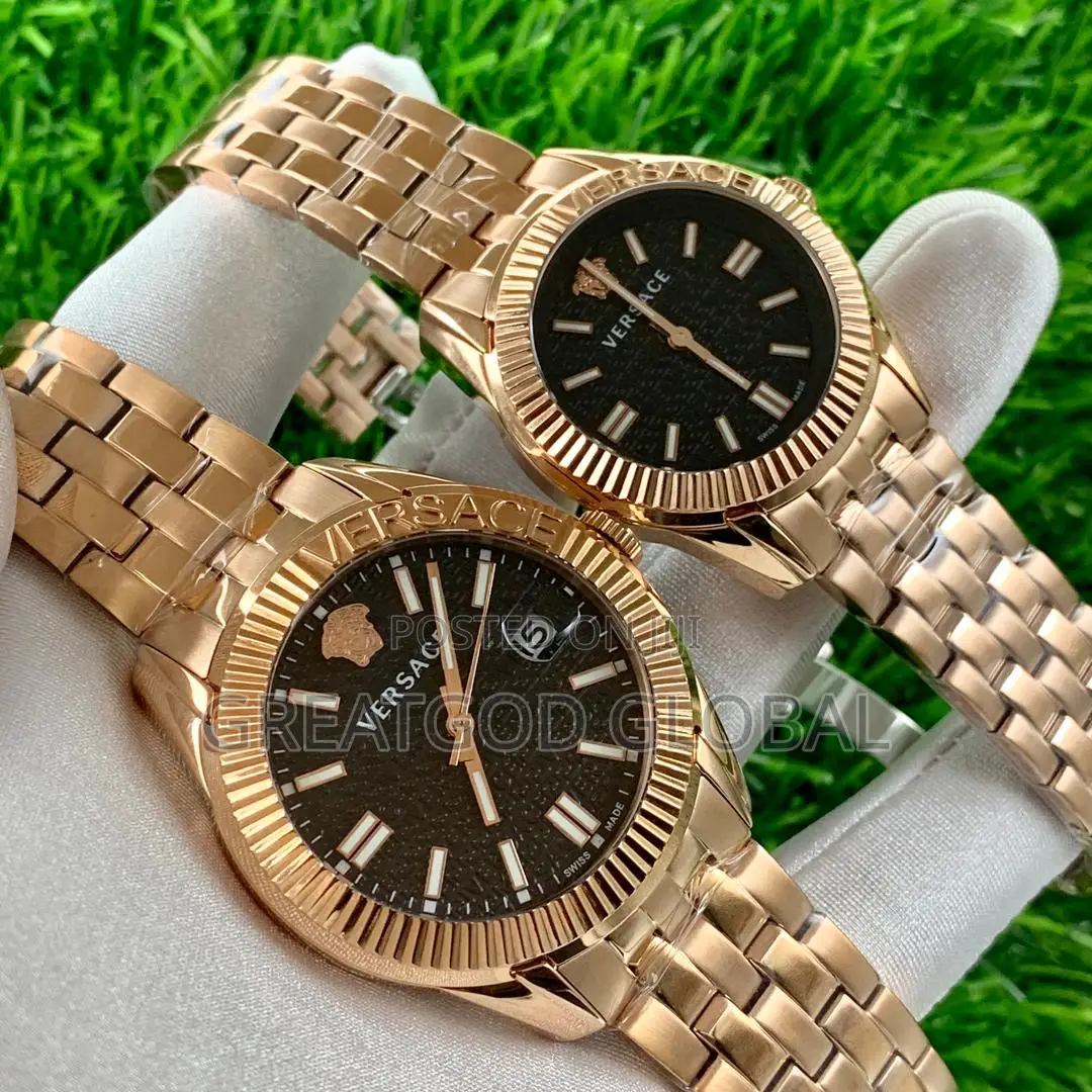 Versace Chain Watch Male and Female Battery Movement Each