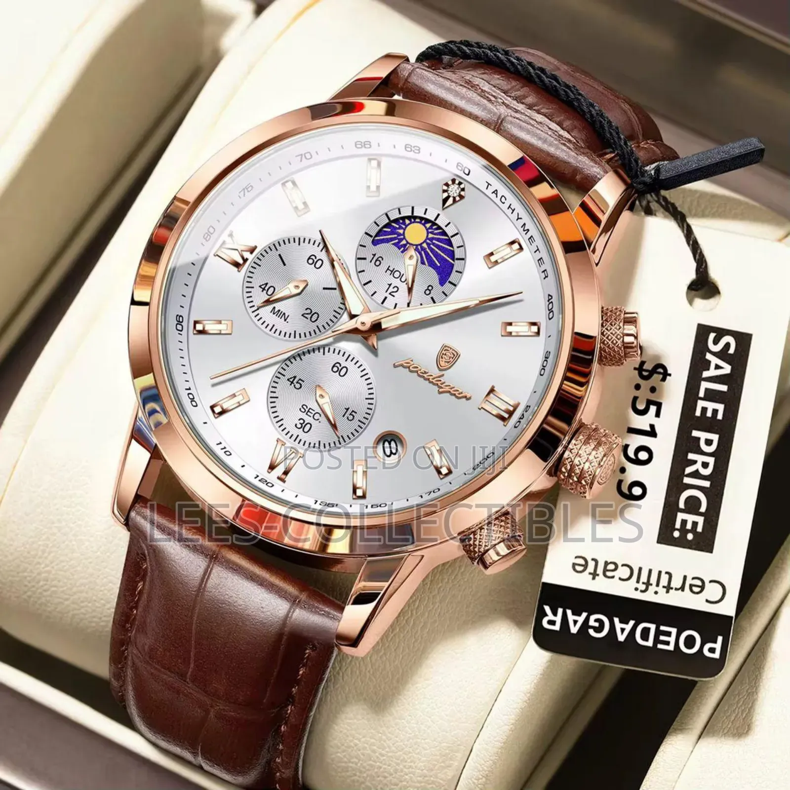 Top Leather Poedagar Watches