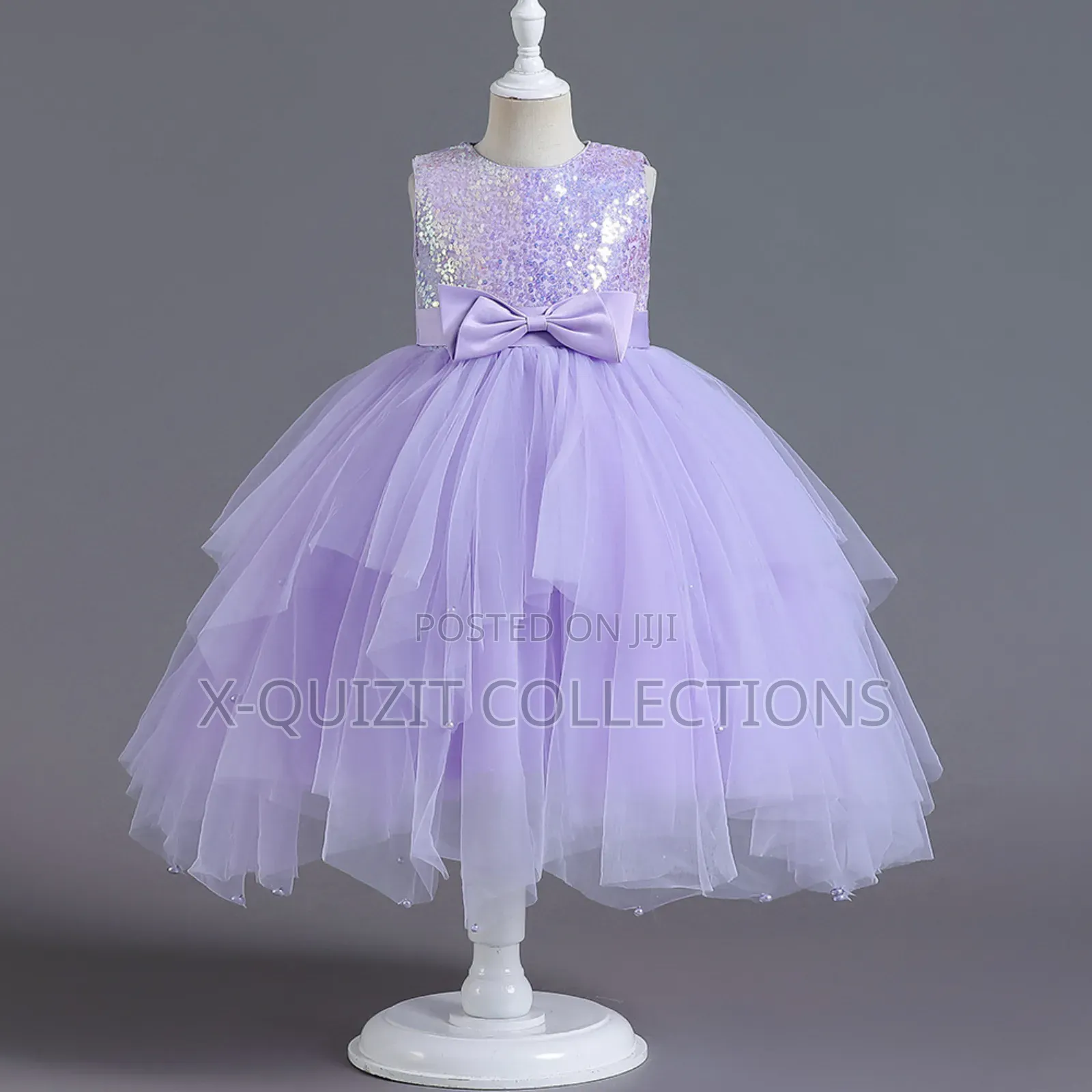 Girls Sequin Bodice Dress