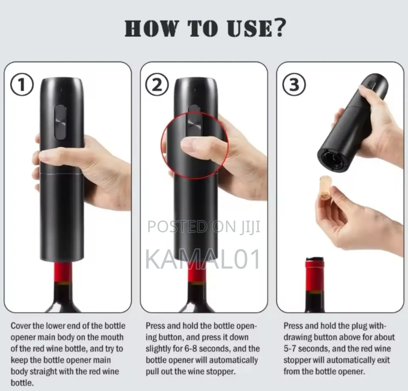 Electric Wine Bottle Opener