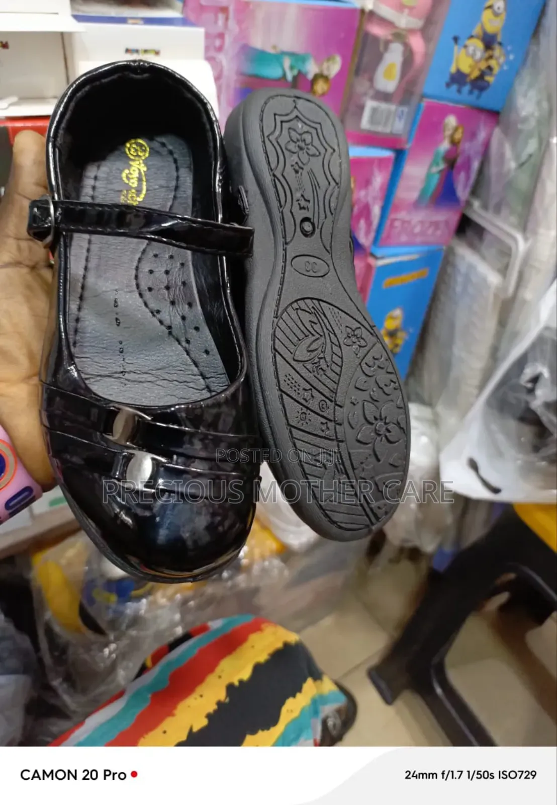 Children Girls School Shoe Black