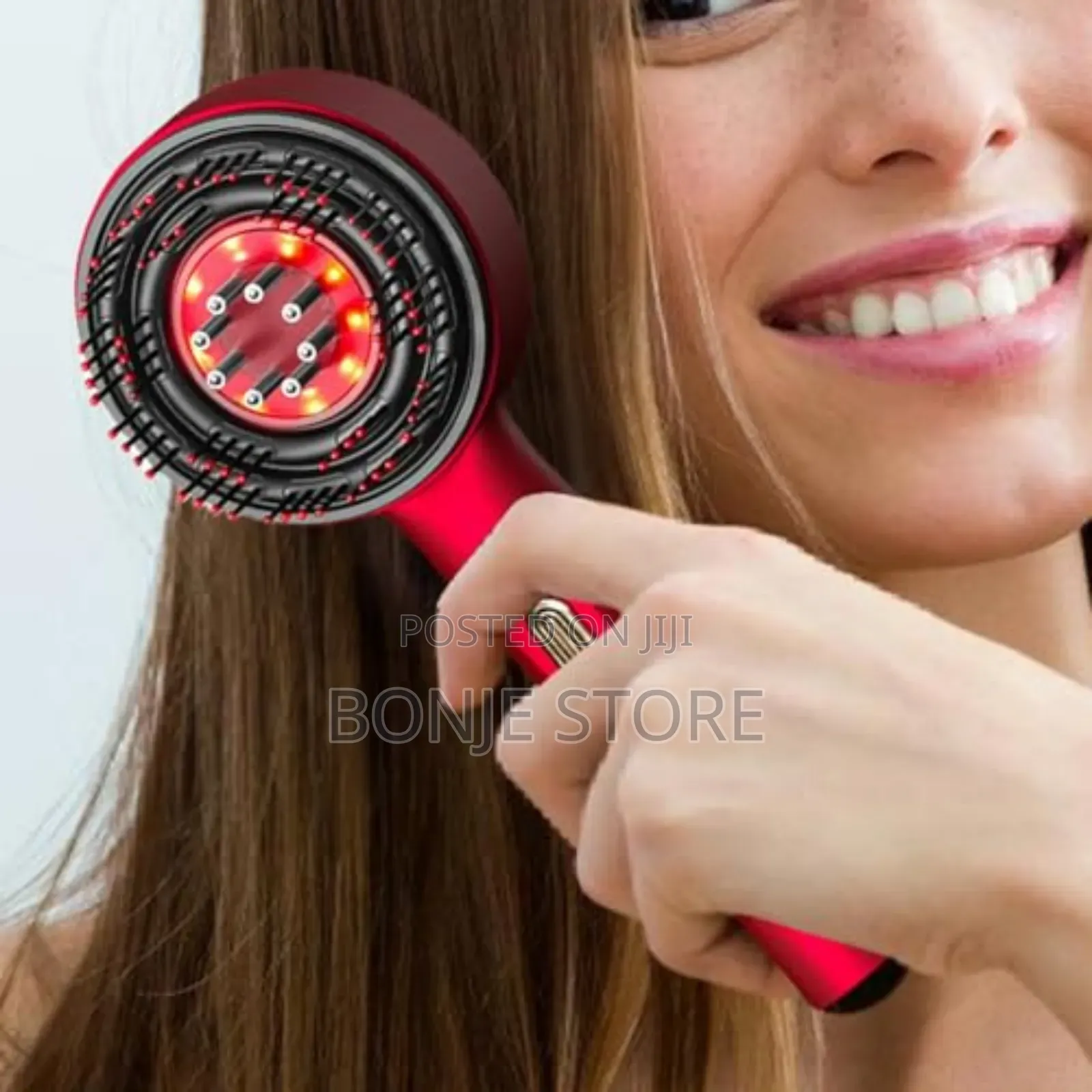 Electric Scalp Massage Brush Light Therapy Oil Applicator