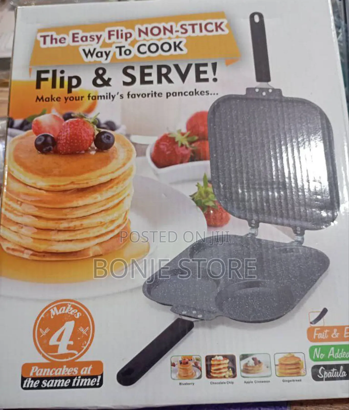 4 Holes Pancake Pan - Flip Serve