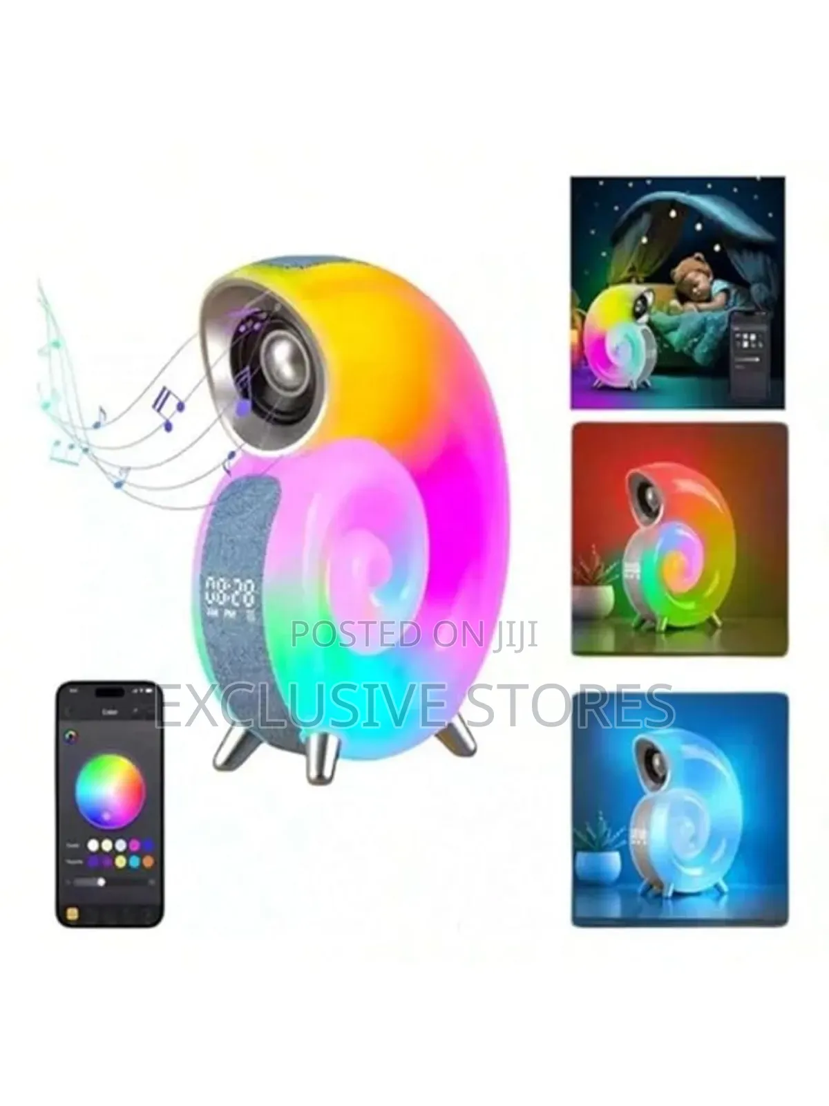 Desktop Bluetooth Speaker, Alarm Clock and RGB Light