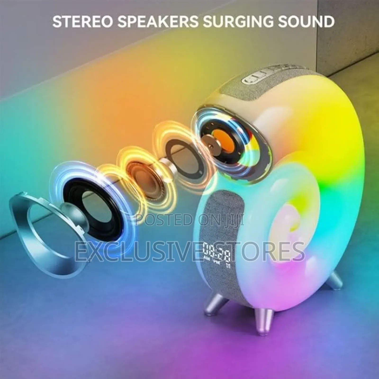 Desktop Bluetooth Speaker, Alarm Clock and RGB Light