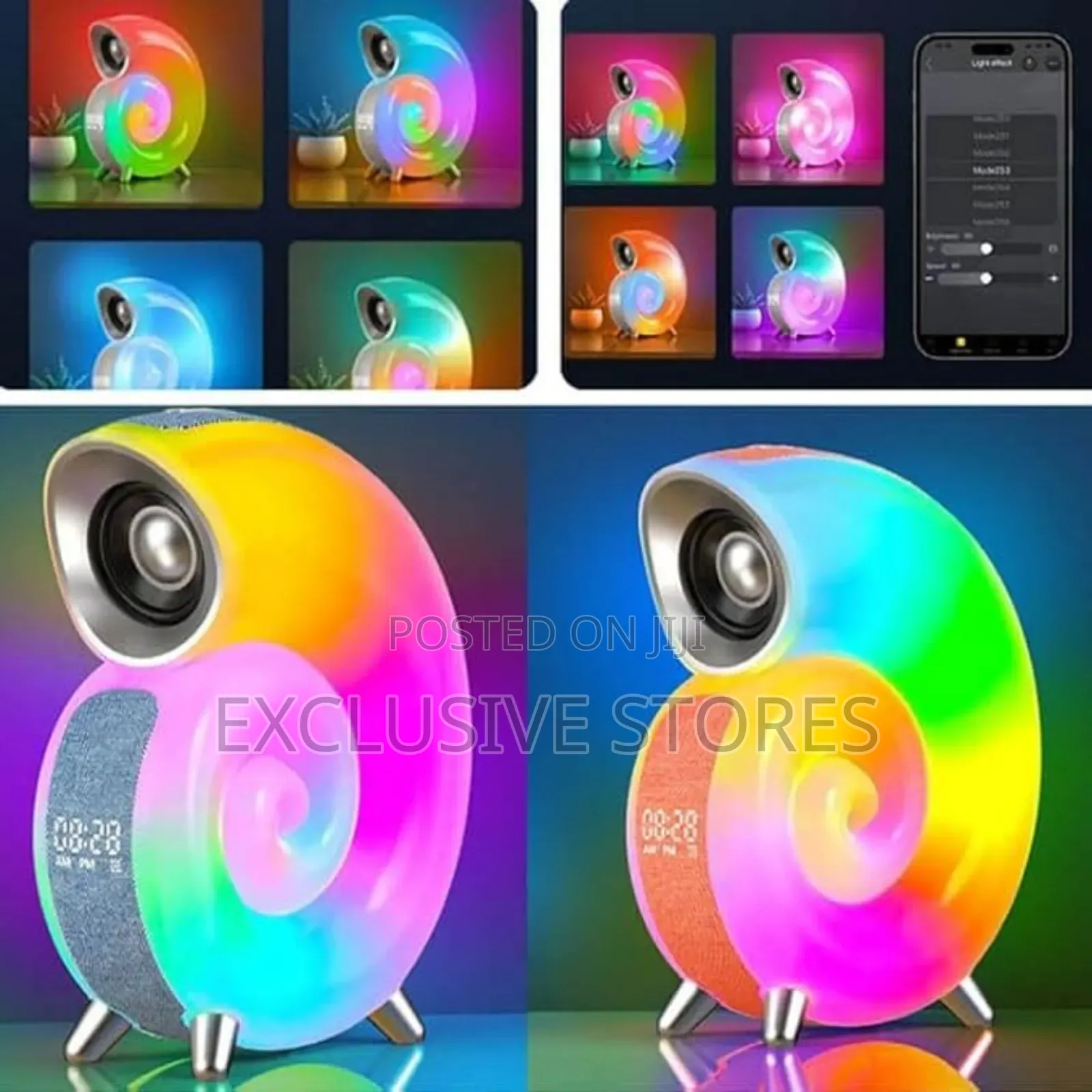 Desktop Bluetooth Speaker, Alarm Clock and RGB Light
