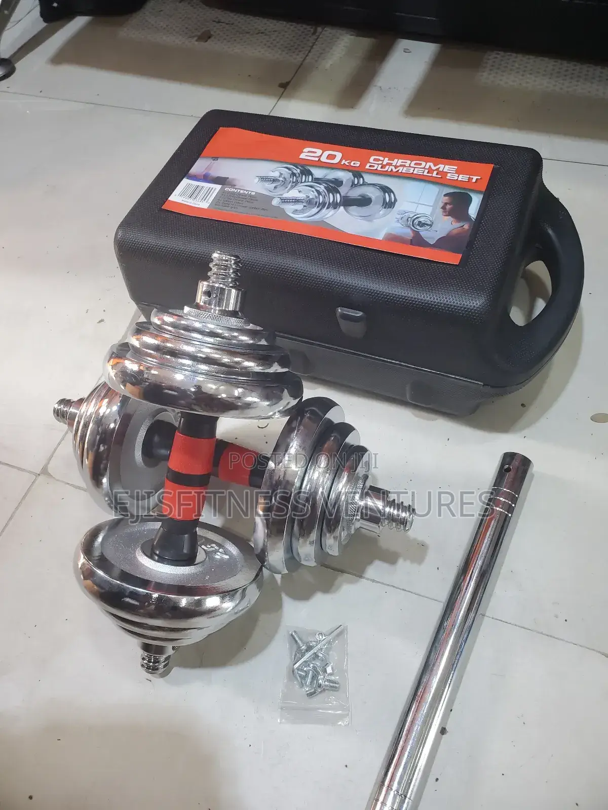 20kg Dumbell With Curling Extension