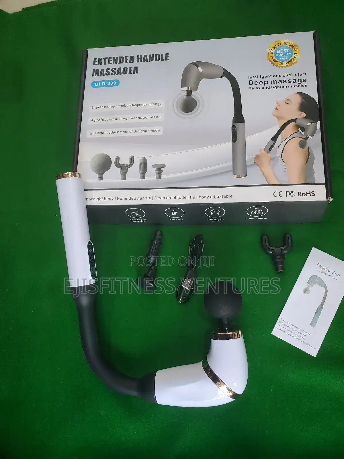 Extended Handle Massage Gun