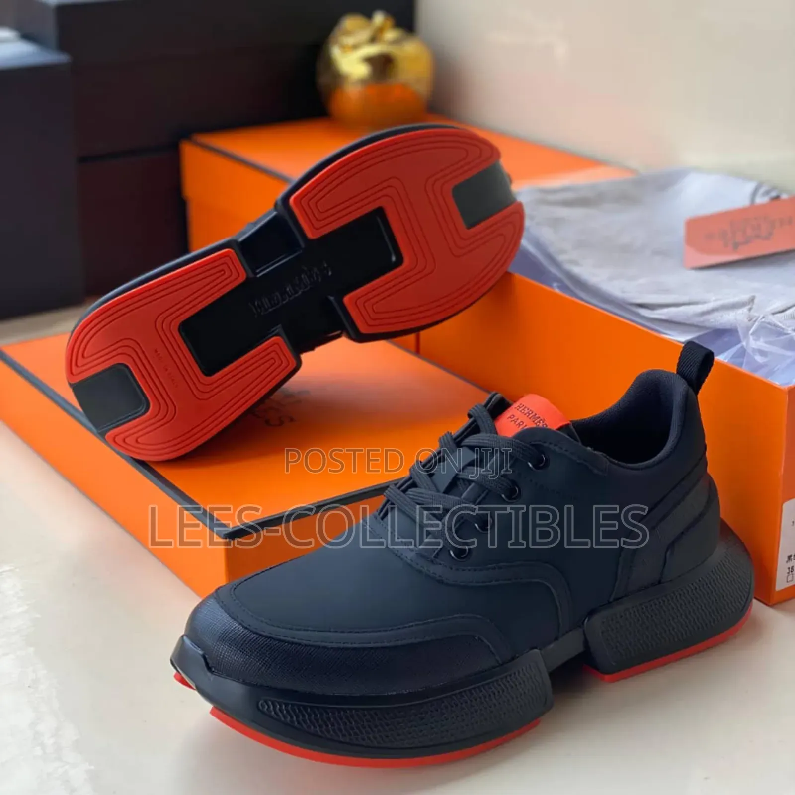 Top Quality Hermes Paris Laceup Sneakers