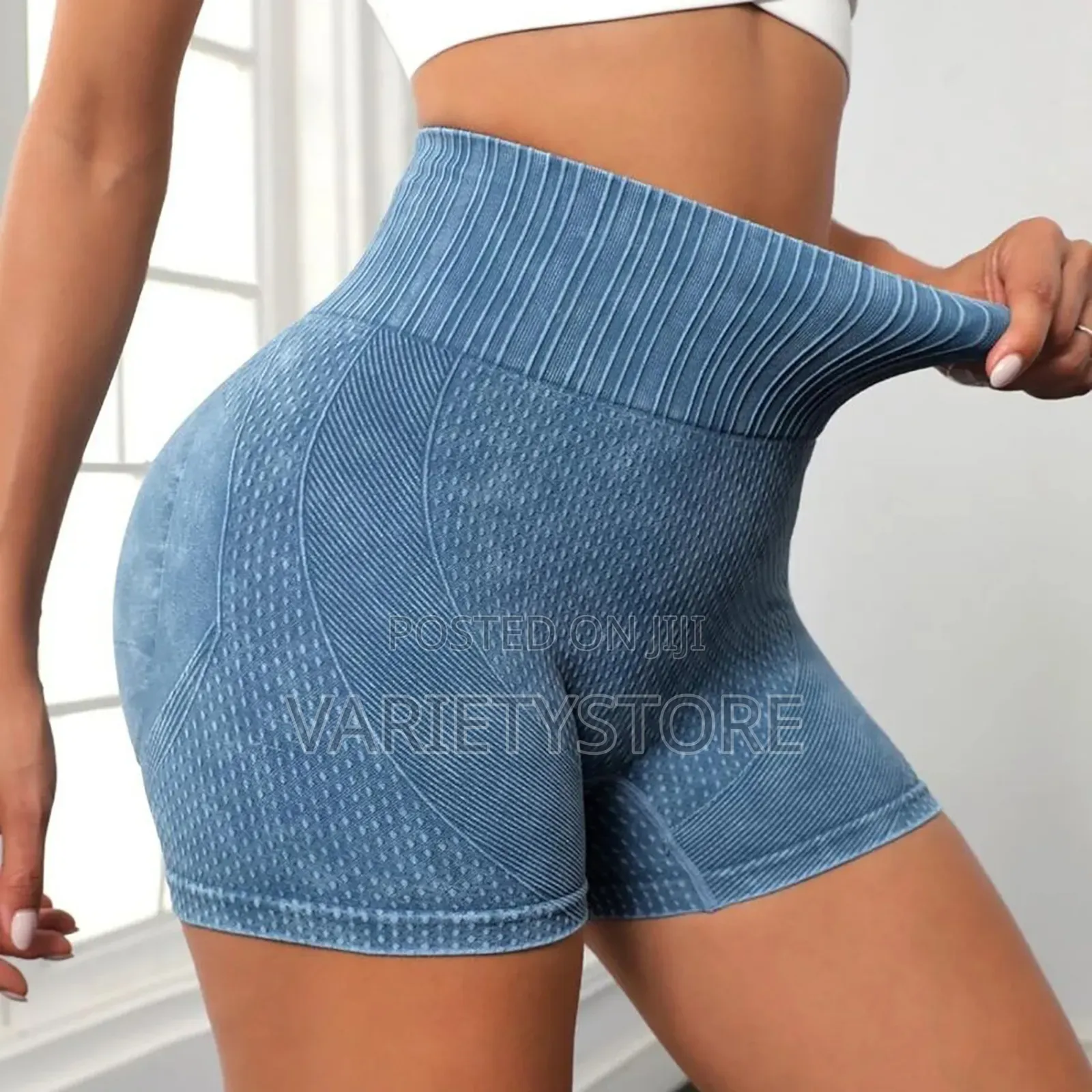 Women High Elastic Waist Breathable Gym Shorts
