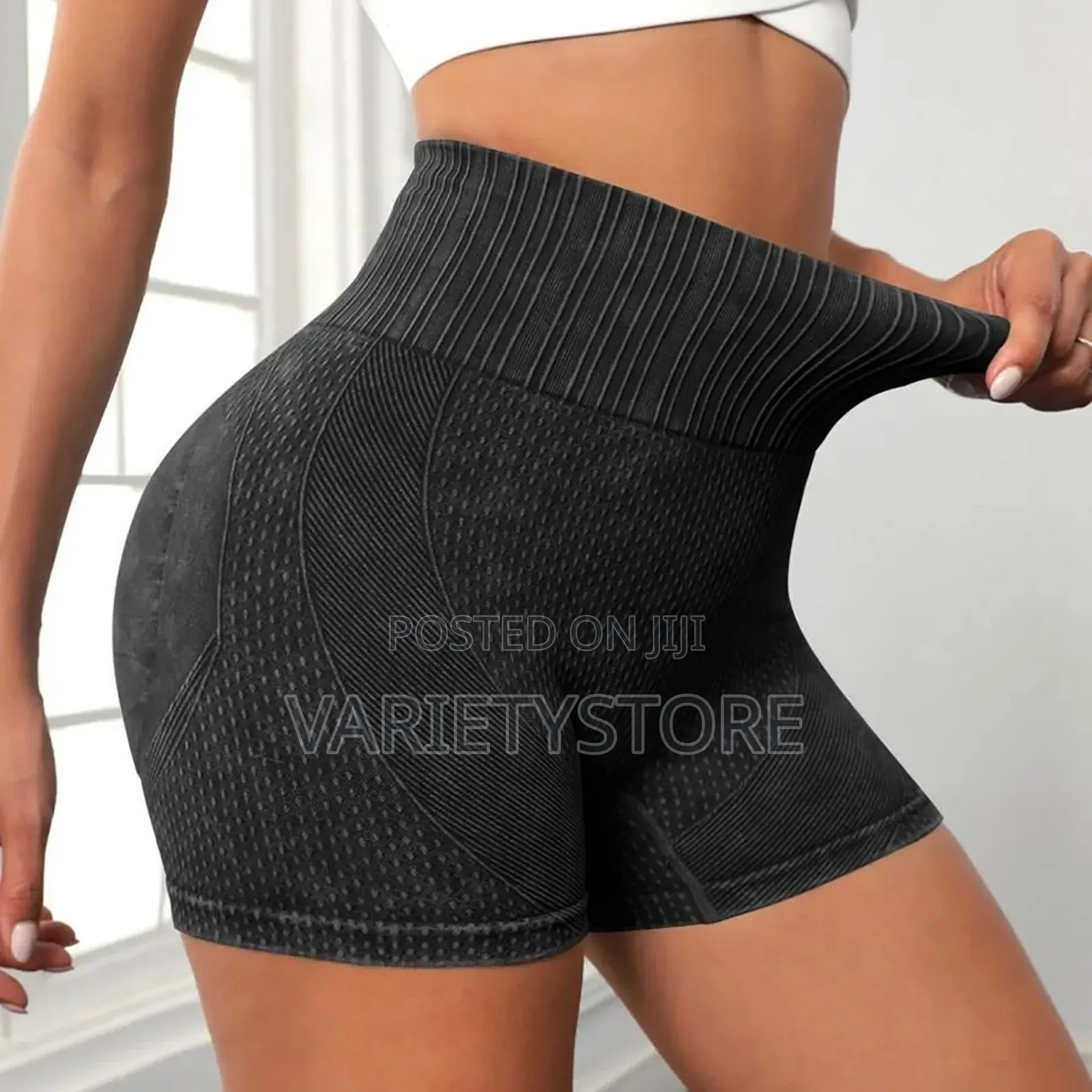Women High Elastic Waist Breathable Gym Shorts